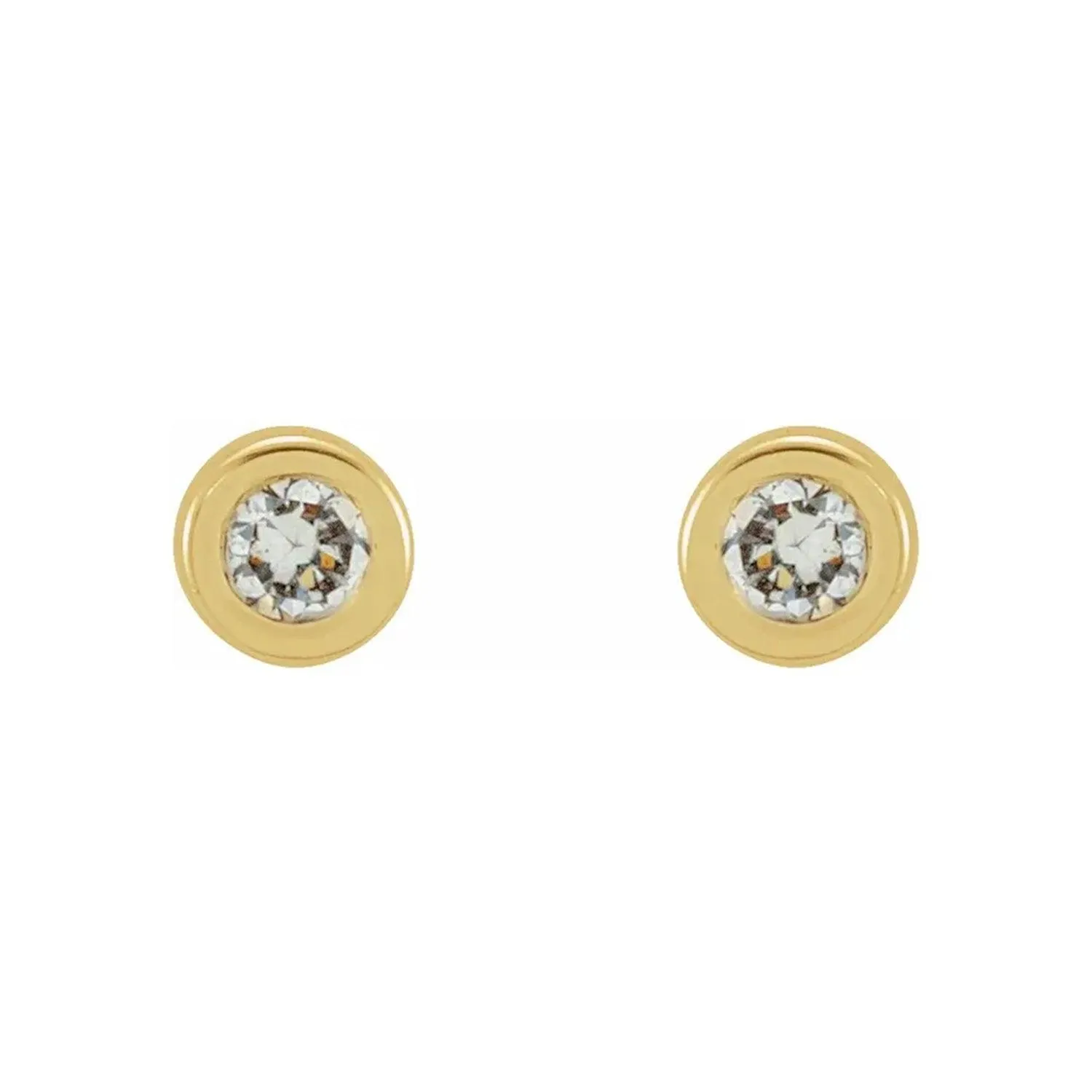 Diamond Bezel Studs