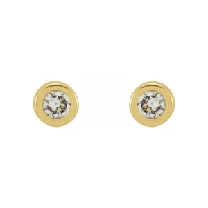 Diamond Bezel Studs