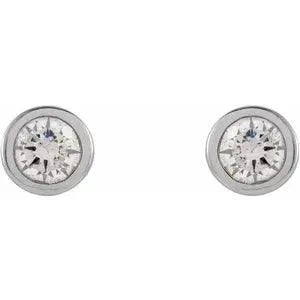 Diamond Bezel Studs