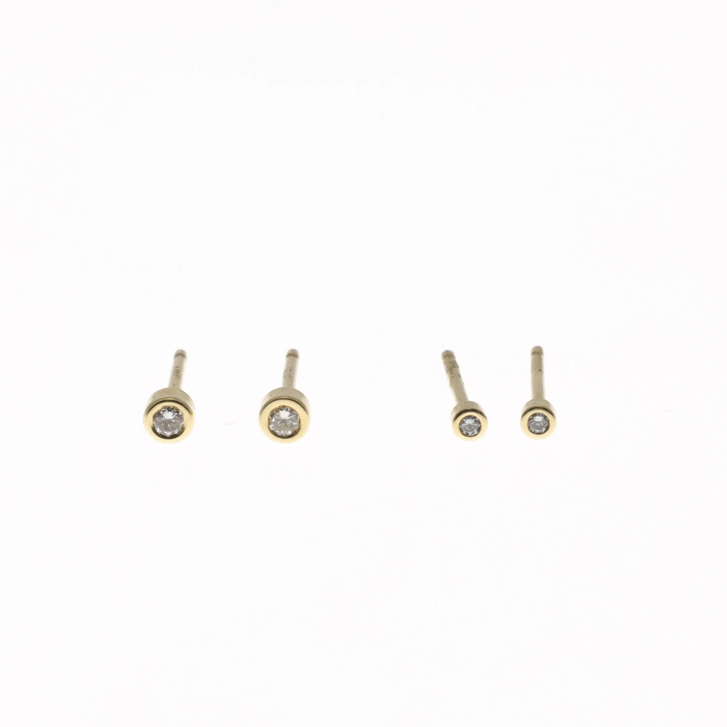 Diamond Bezel Studs