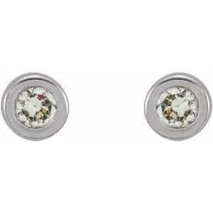 Diamond Bezel Studs