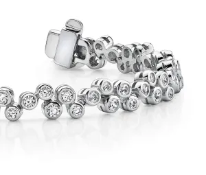 Diamond Bubble Diamond Bracelet with 1.64 ct.(finished) 1.5mm, 1.7mm, 1.9mm
