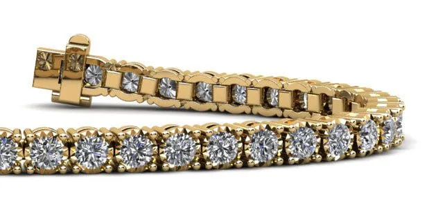 Diamond Crown Lab-Grown Diamond Tennis Bracelet with 4.17 ct.(finished) 2.9mm