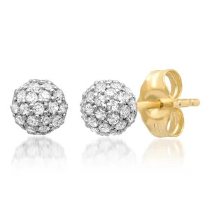 Diamond Disco Ball Studs