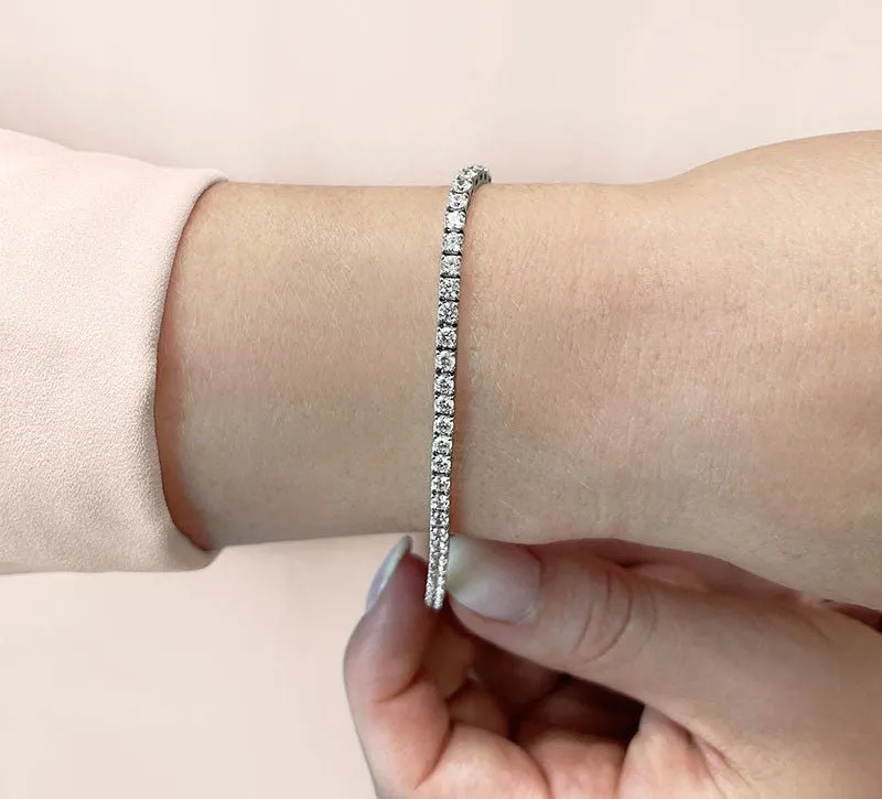Diamond Dreams Lab-Grown Diamond Tennis Bracelet with 6.76 ct.(finished) 3.2mm