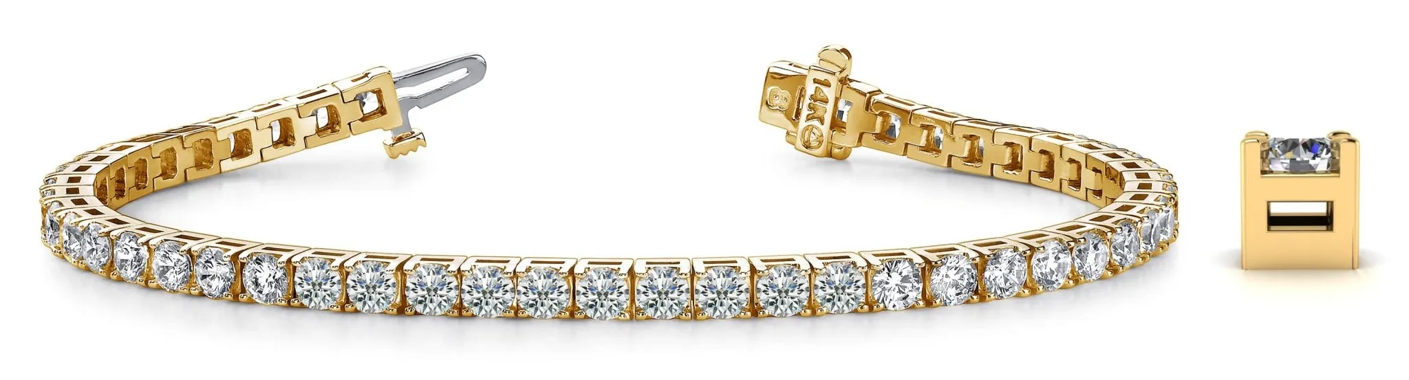 Diamond Dreams Lab-Grown Diamond Tennis Bracelet with 6.76 ct.(finished) 3.2mm