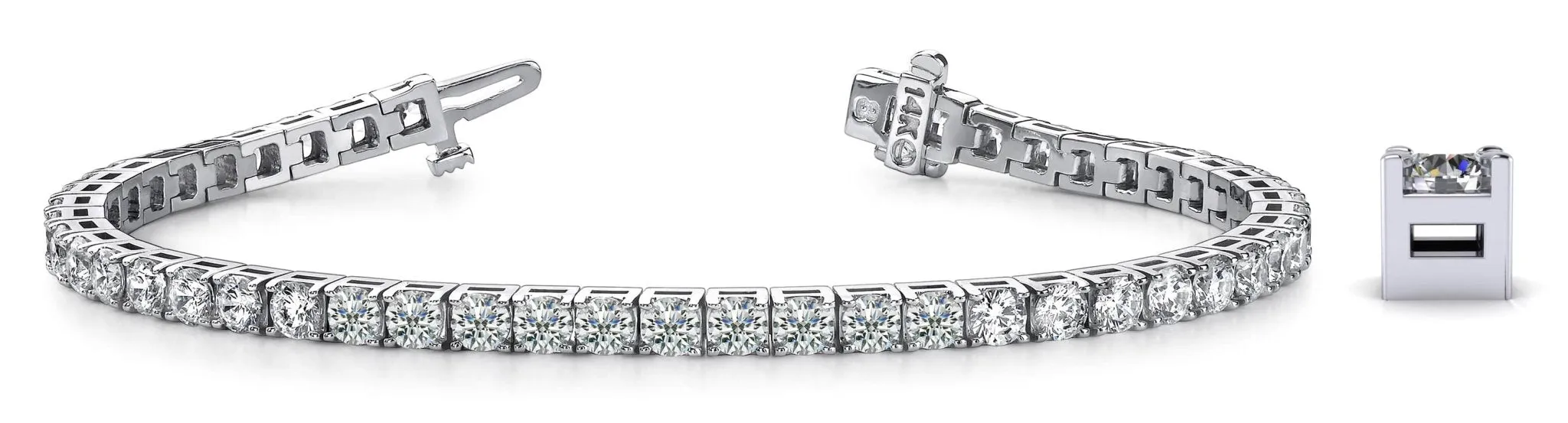 Diamond Dreams Lab-Grown Diamond Tennis Bracelet with 6.76 ct.(finished) 3.2mm