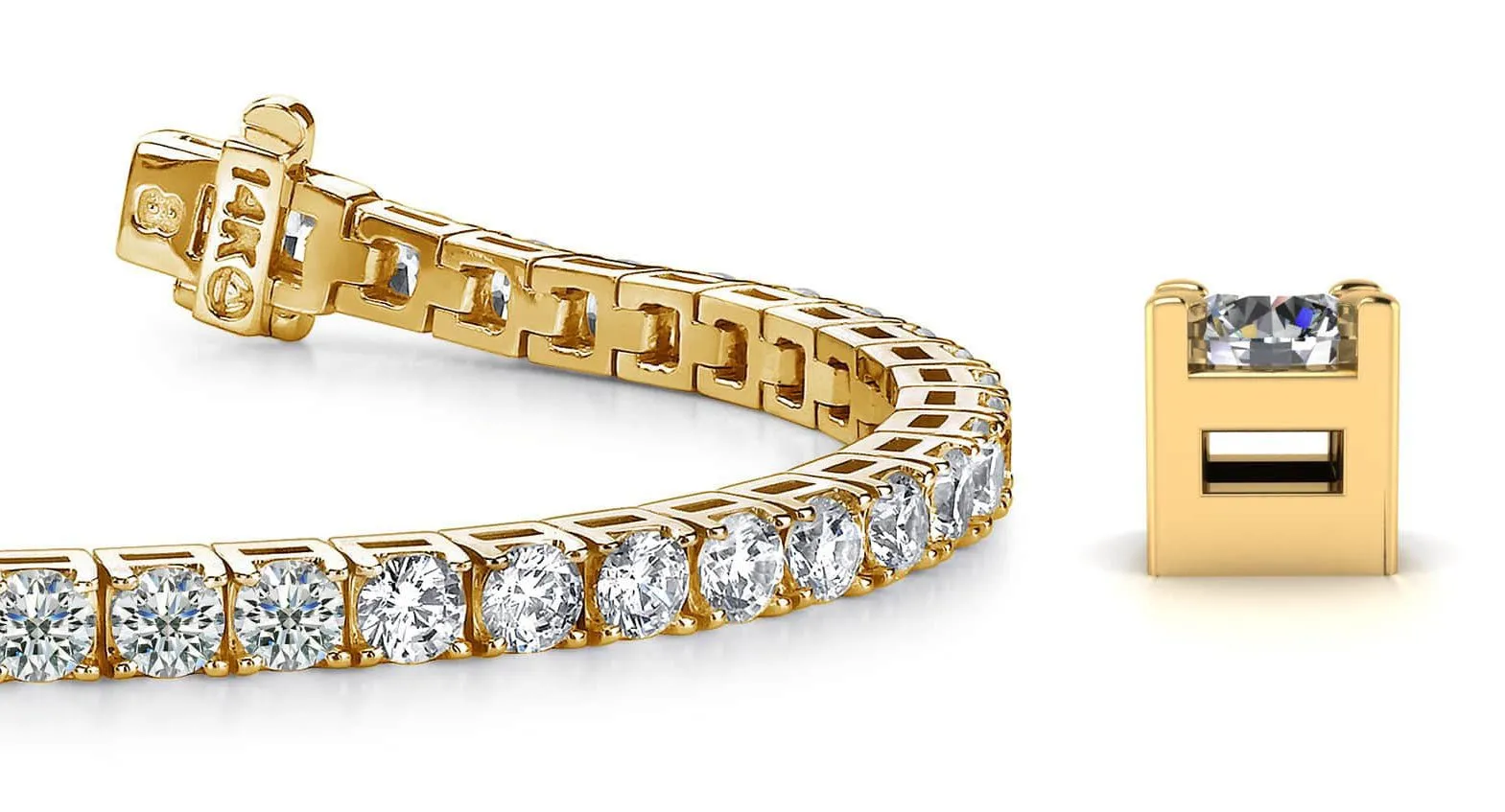 Diamond Dreams Lab-Grown Diamond Tennis Bracelet with 6.76 ct.(finished) 3.2mm