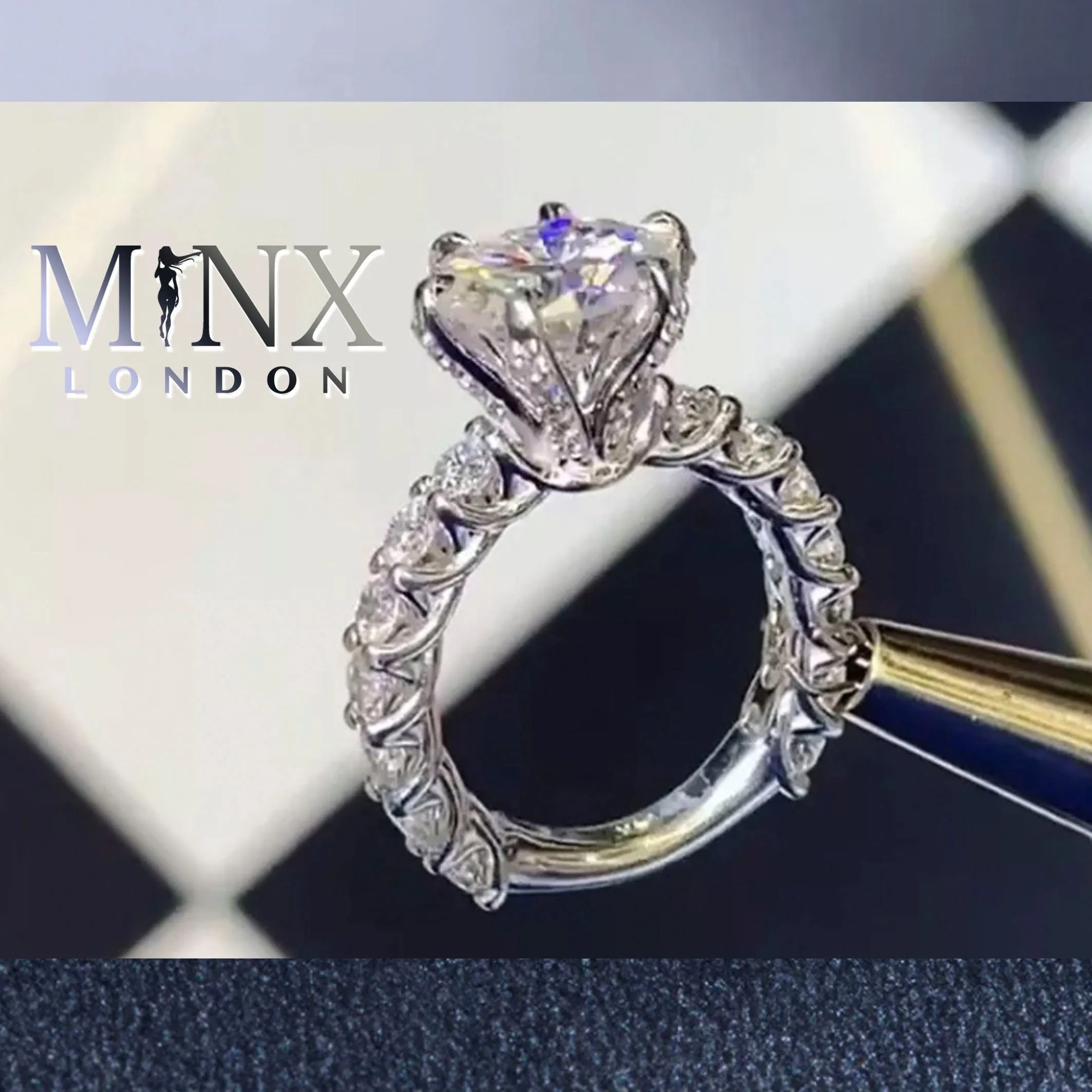Diamond Engagement Ring | Round Diamond Engagement Ring | Brilliant Ring | Womens Engagement Ring | Diamond Ring | Cheap Engagement Rings