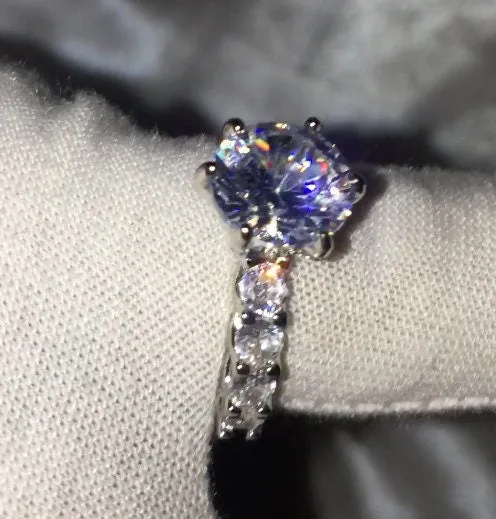 Diamond Engagement Ring | Round Diamond Engagement Ring | Brilliant Ring | Womens Engagement Ring | Diamond Ring | Cheap Engagement Rings