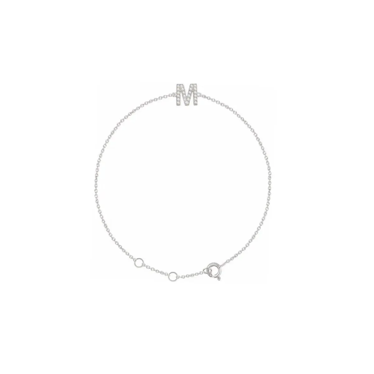 DIAMOND INITIAL BRACELET