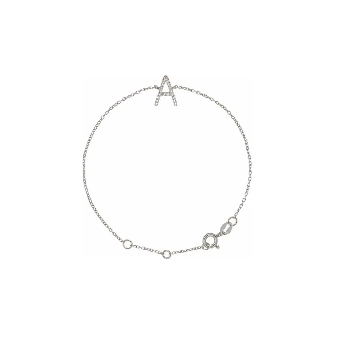 DIAMOND INITIAL BRACELET