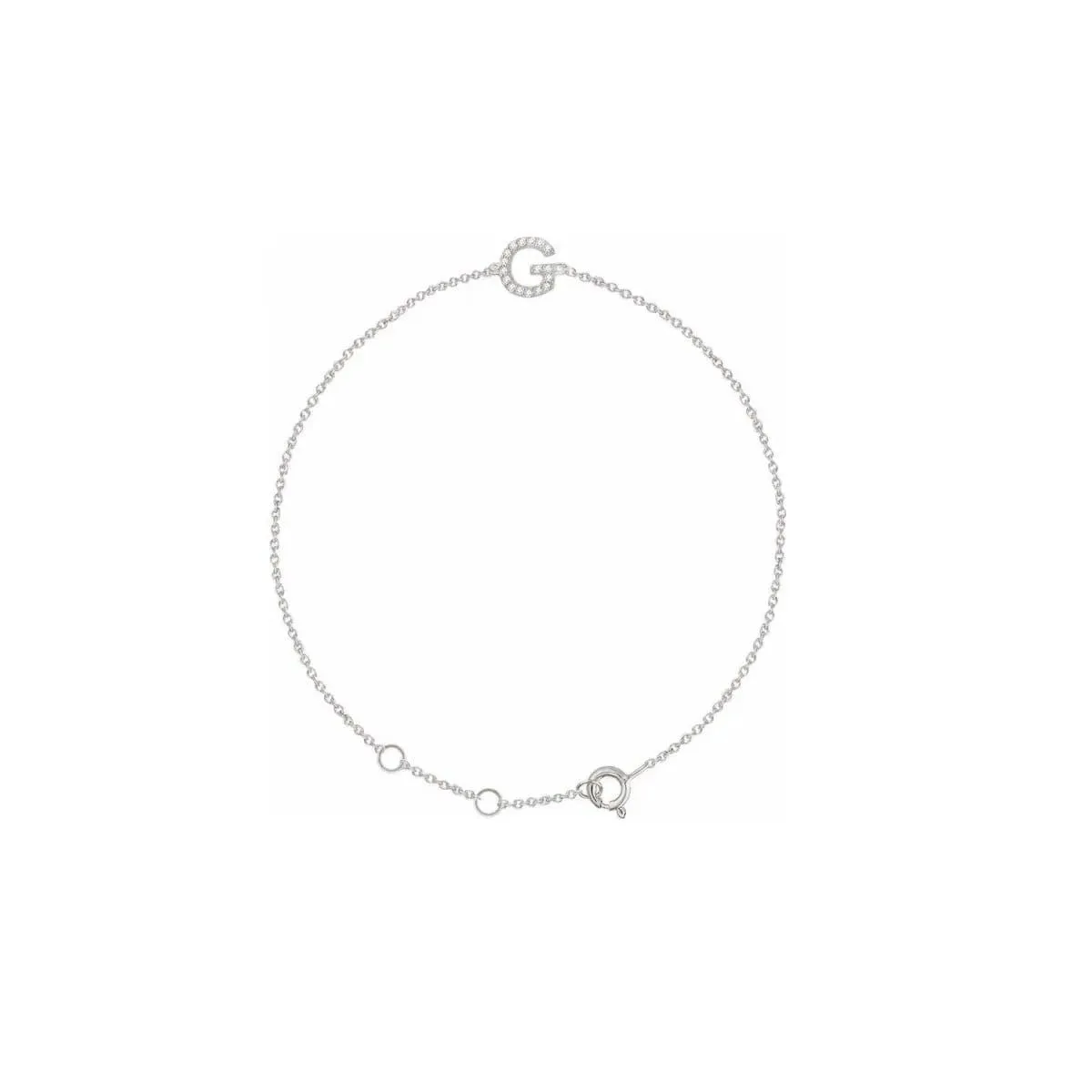 DIAMOND INITIAL BRACELET