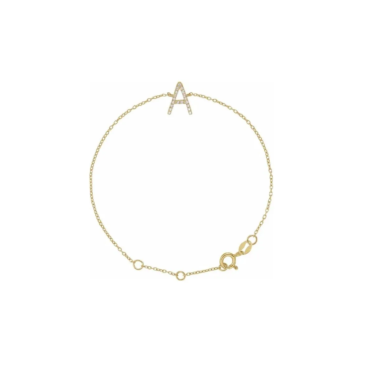 DIAMOND INITIAL BRACELET