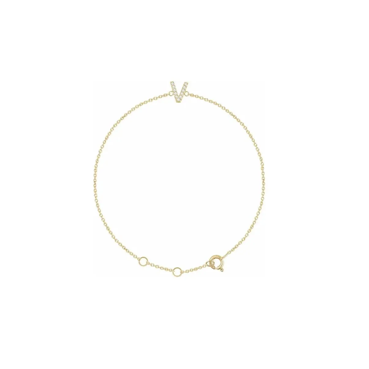 DIAMOND INITIAL BRACELET