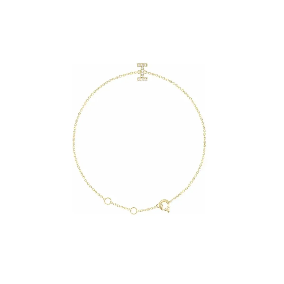 DIAMOND INITIAL BRACELET