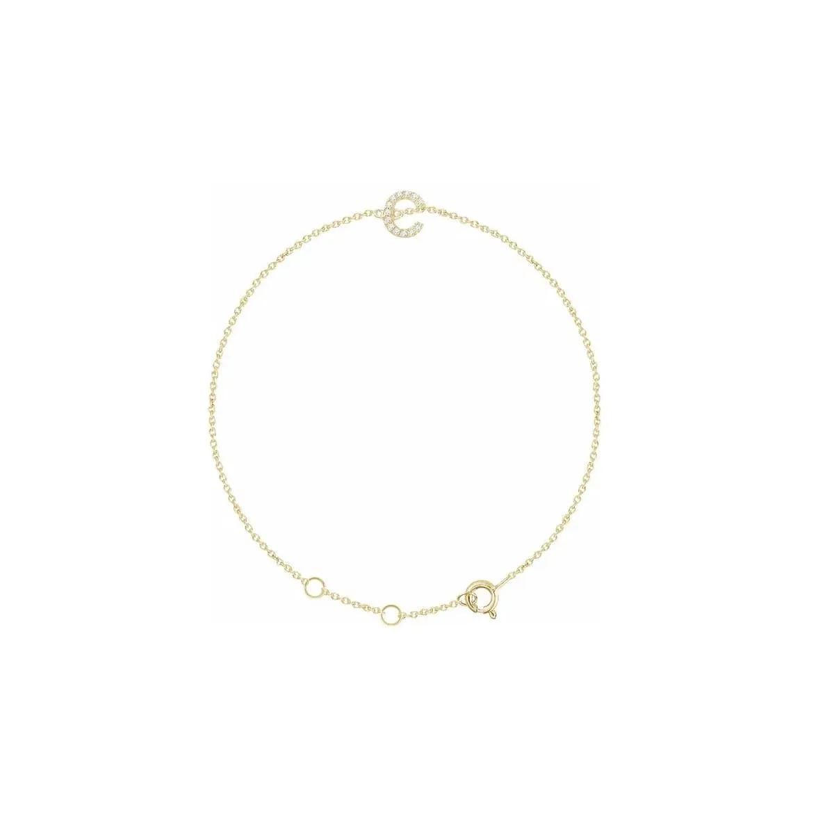 DIAMOND INITIAL BRACELET