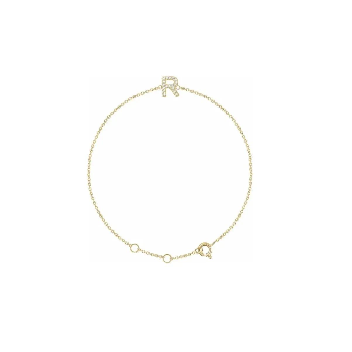 DIAMOND INITIAL BRACELET