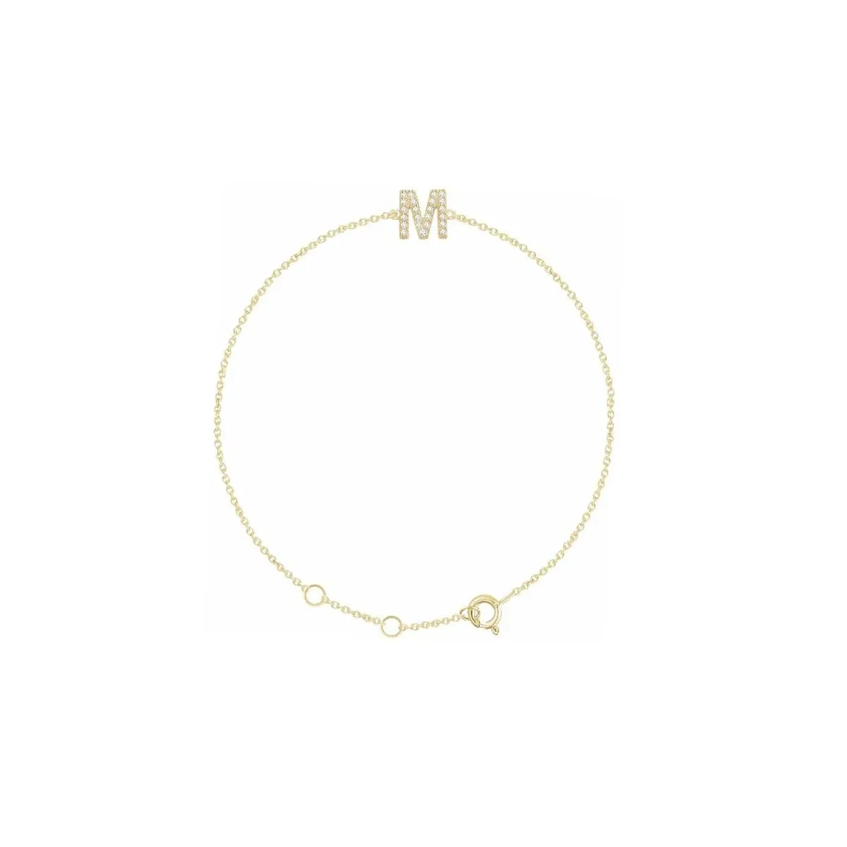 DIAMOND INITIAL BRACELET