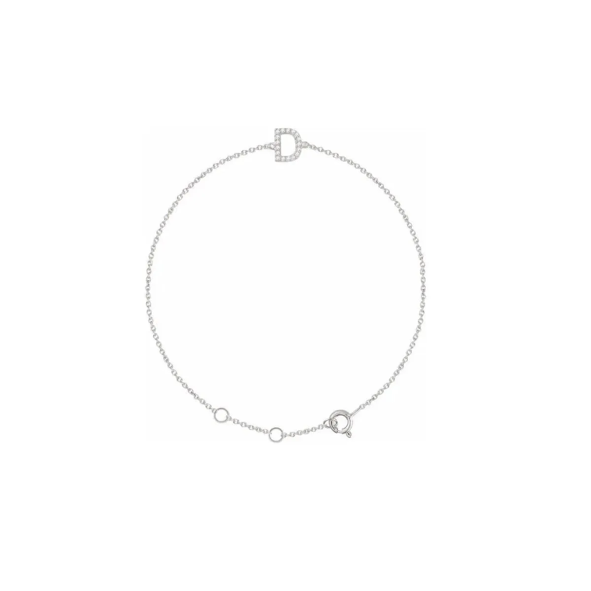 DIAMOND INITIAL BRACELET