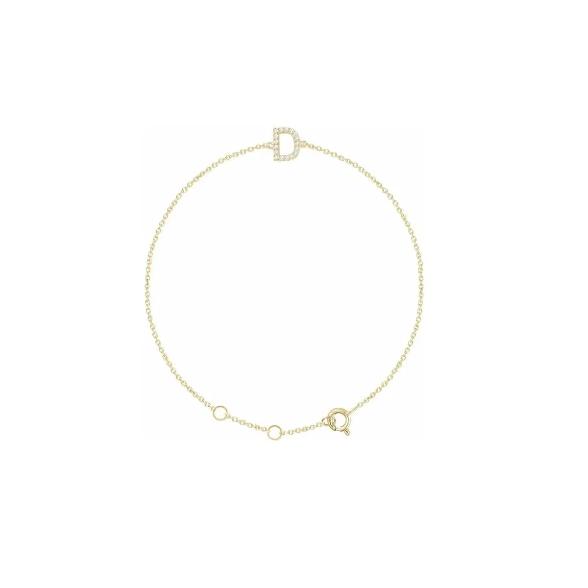 DIAMOND INITIAL BRACELET