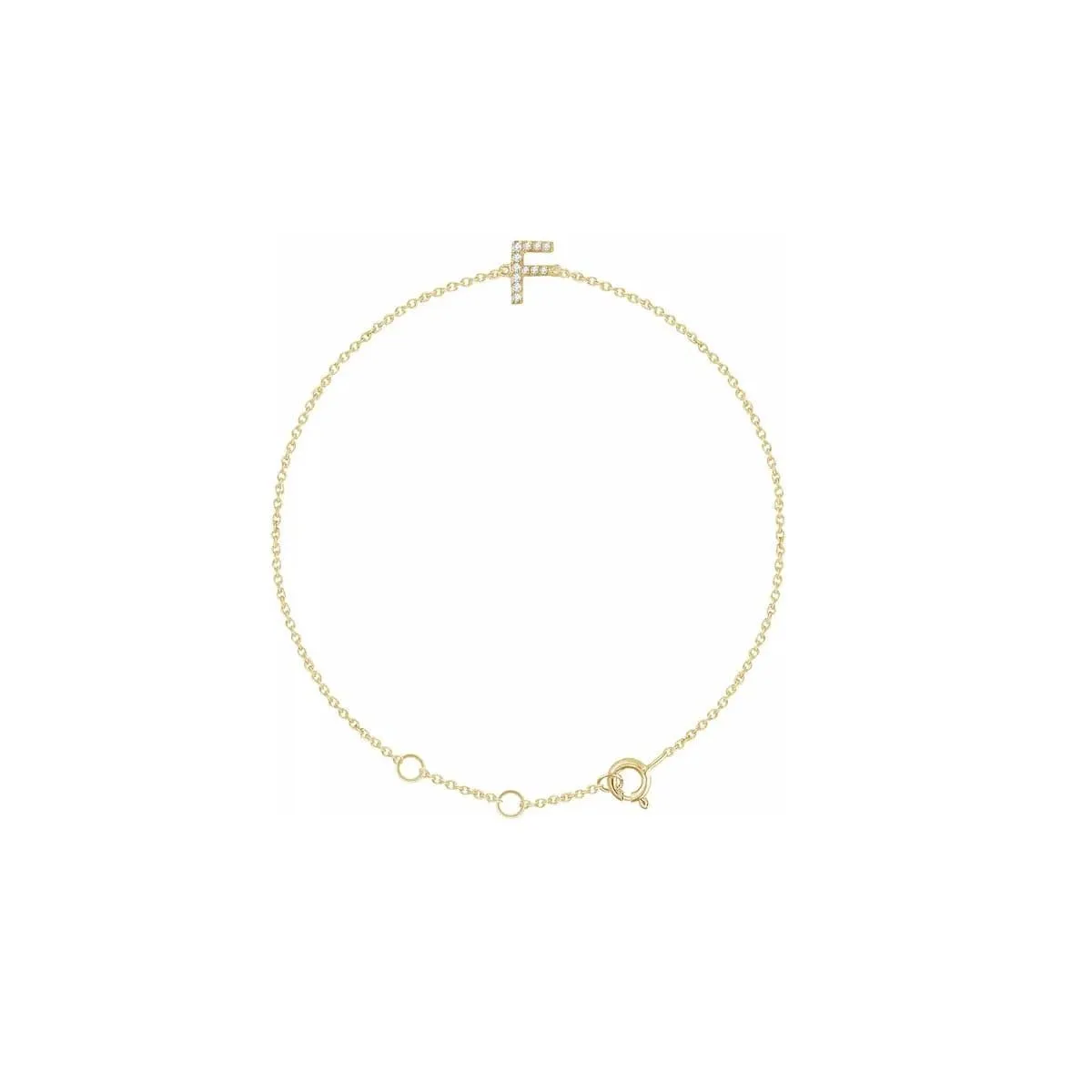 DIAMOND INITIAL BRACELET