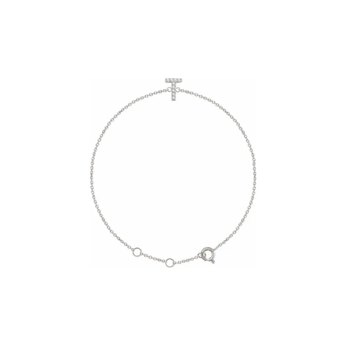 DIAMOND INITIAL BRACELET
