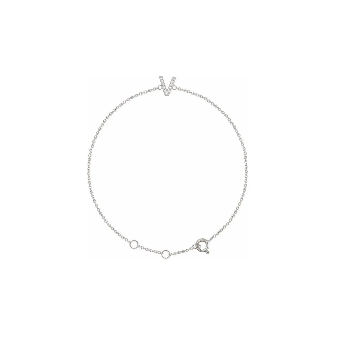 DIAMOND INITIAL BRACELET