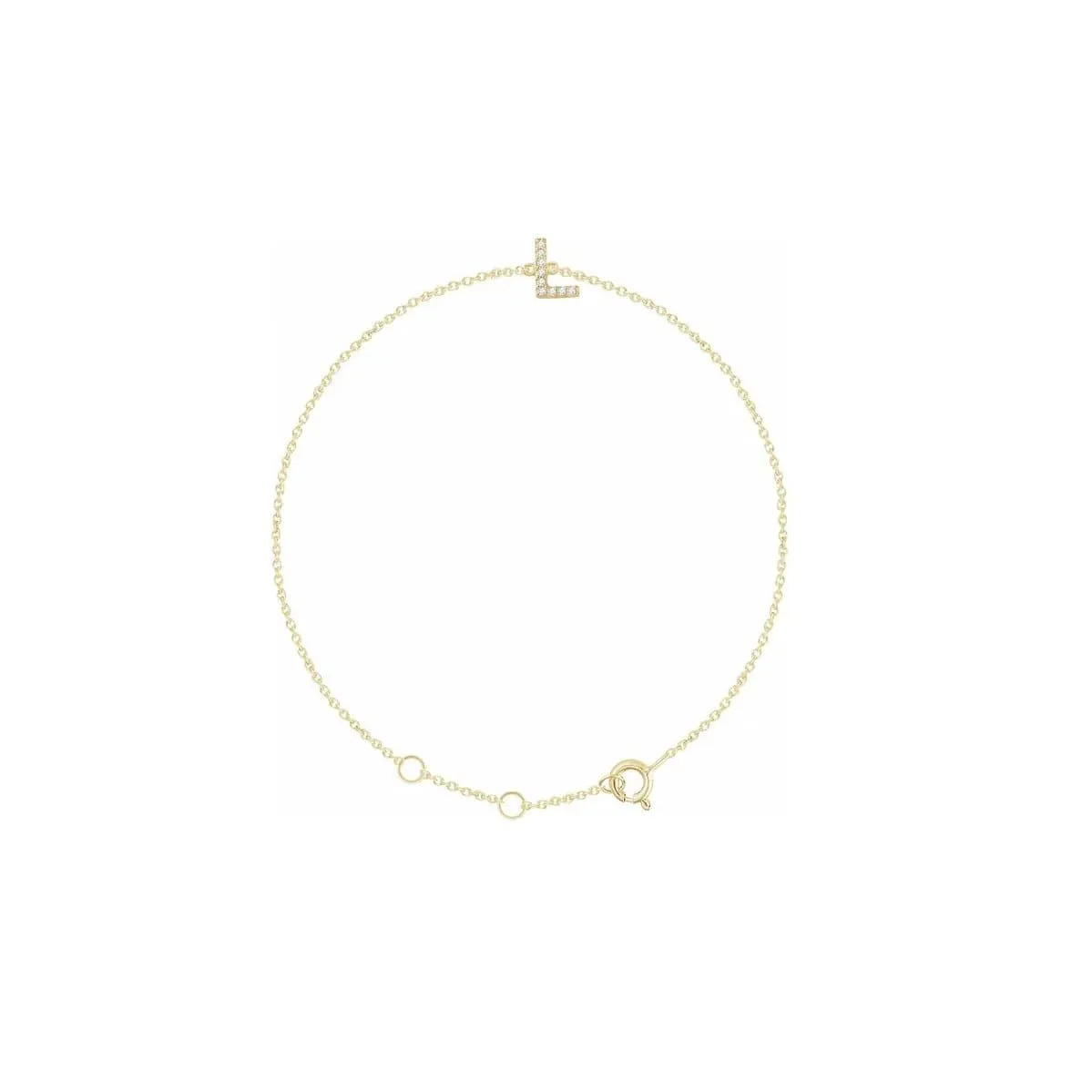 DIAMOND INITIAL BRACELET