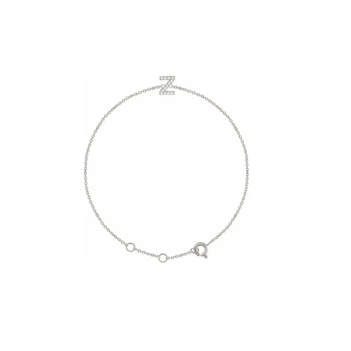 DIAMOND INITIAL BRACELET