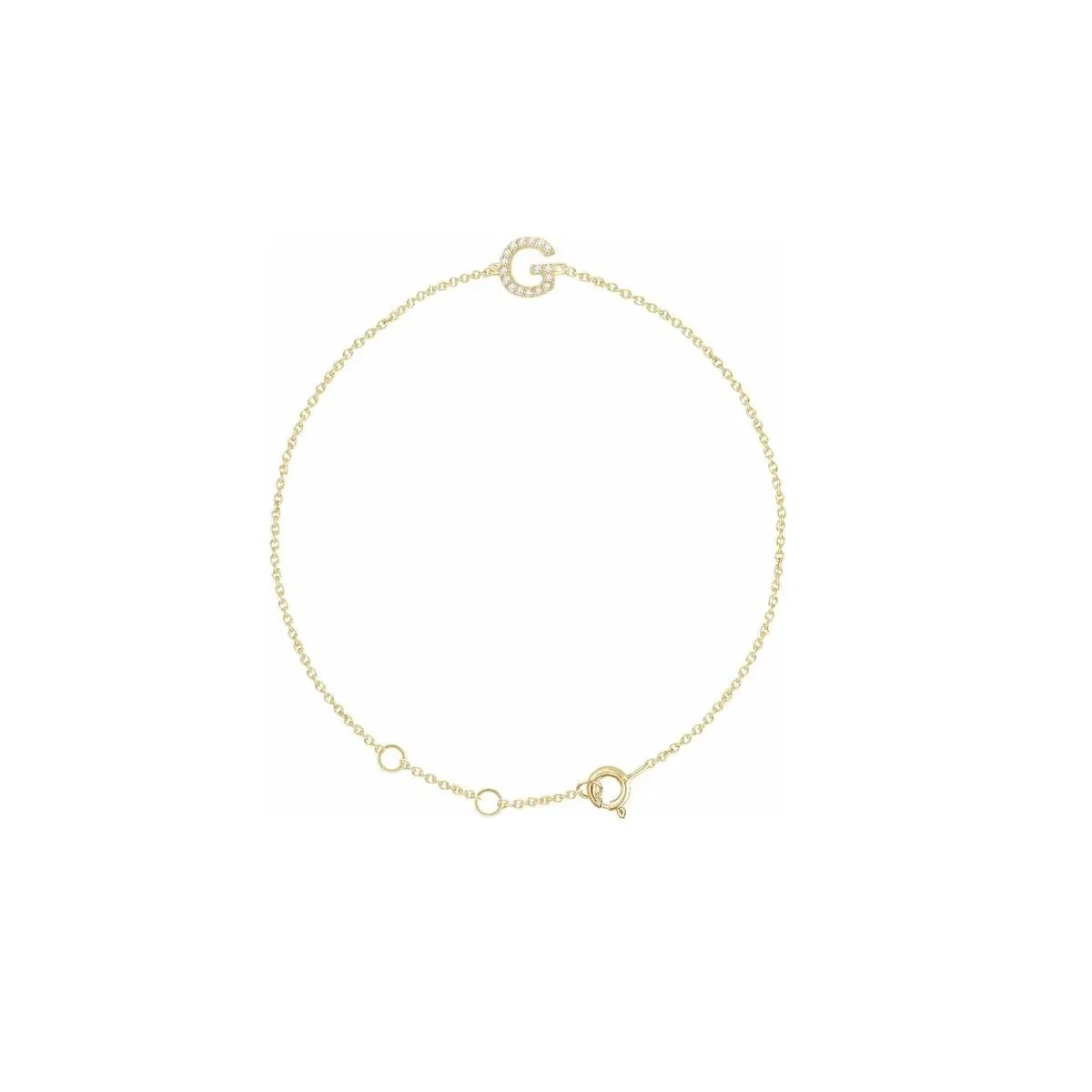DIAMOND INITIAL BRACELET
