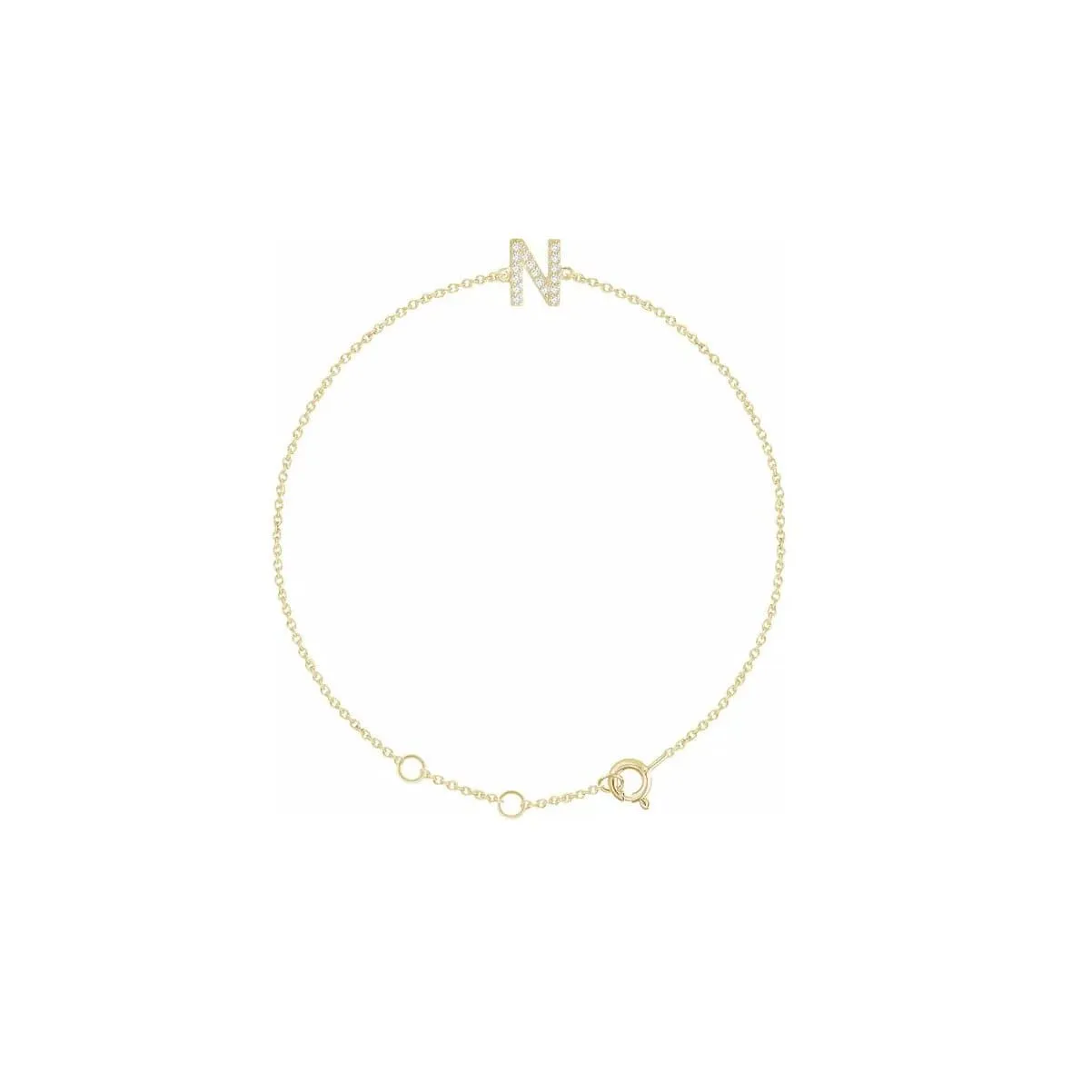 DIAMOND INITIAL BRACELET