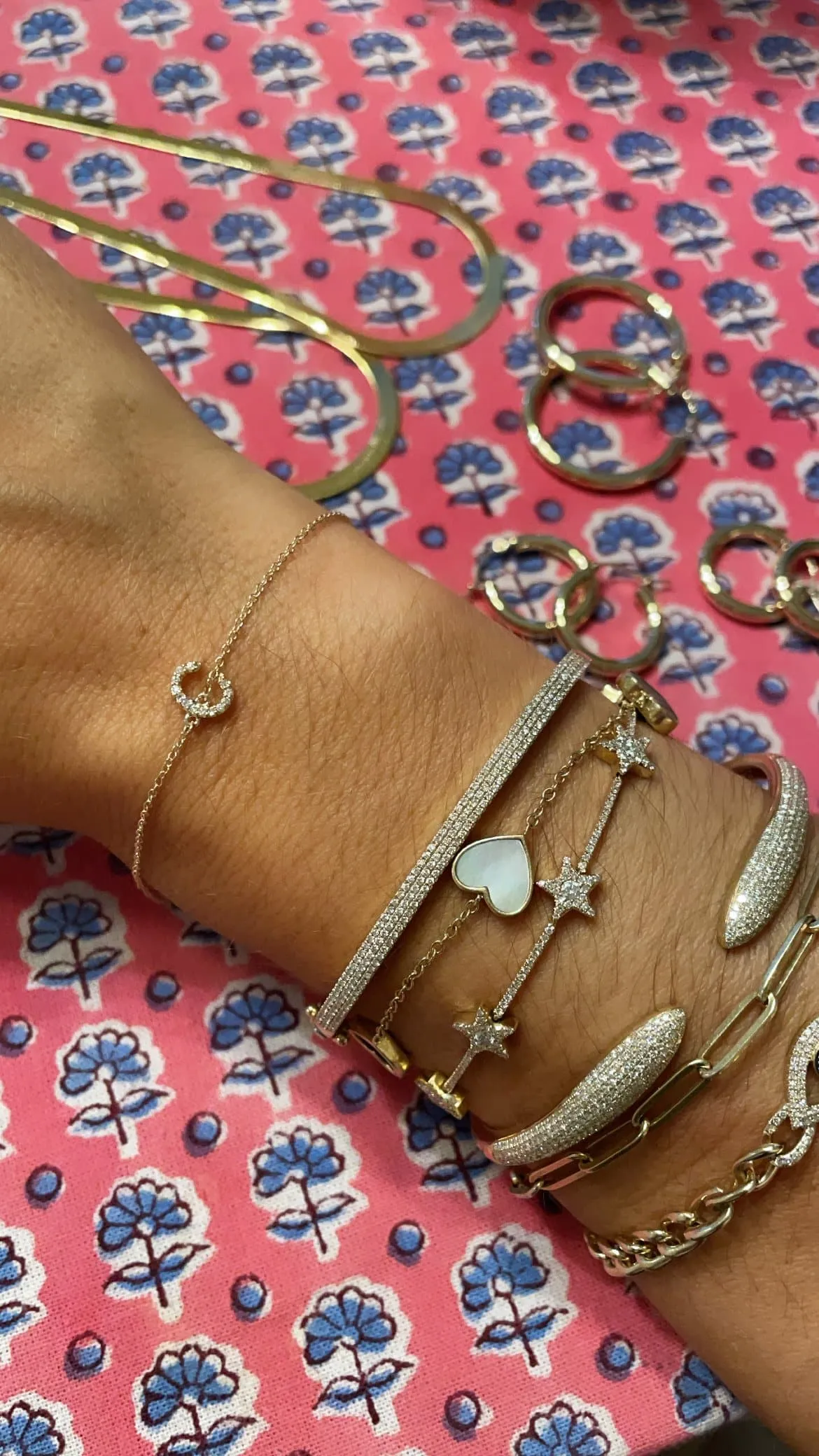 DIAMOND INITIAL BRACELET