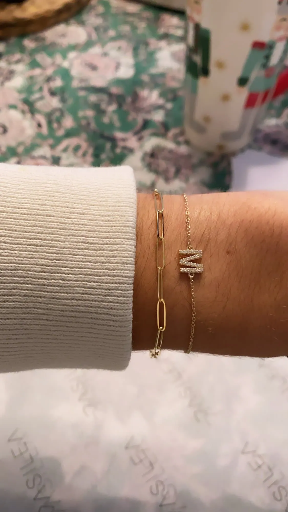DIAMOND INITIAL BRACELET