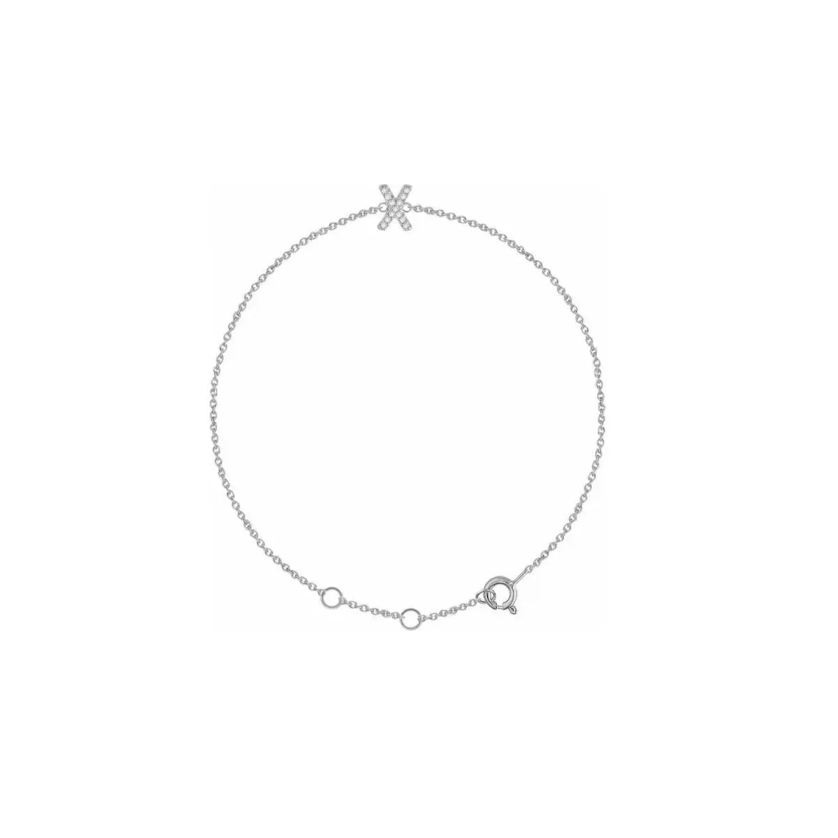 DIAMOND INITIAL BRACELET