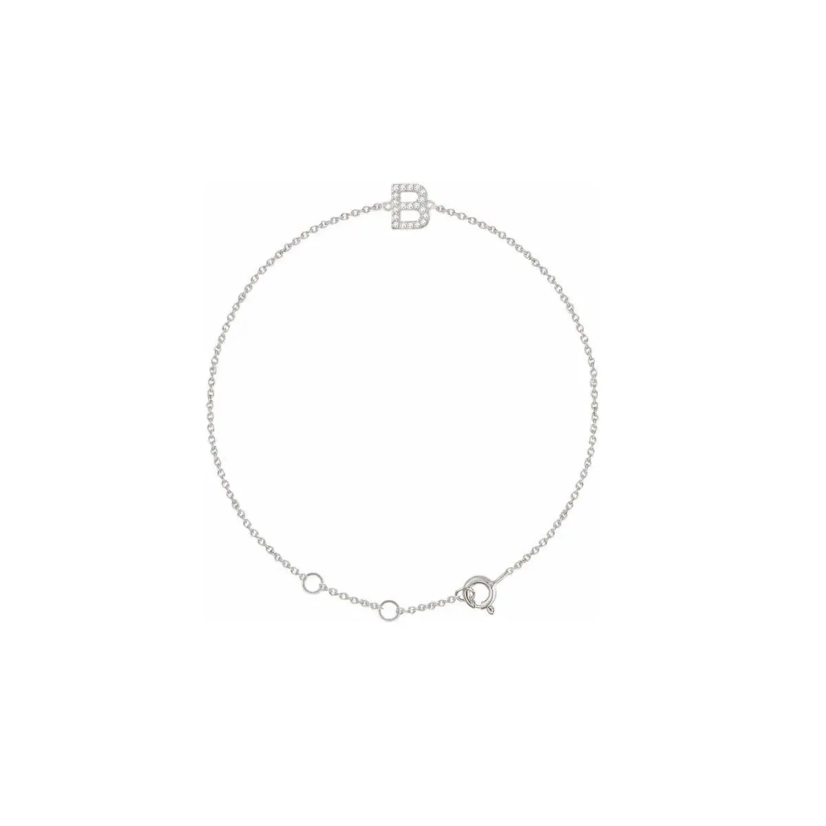 DIAMOND INITIAL BRACELET