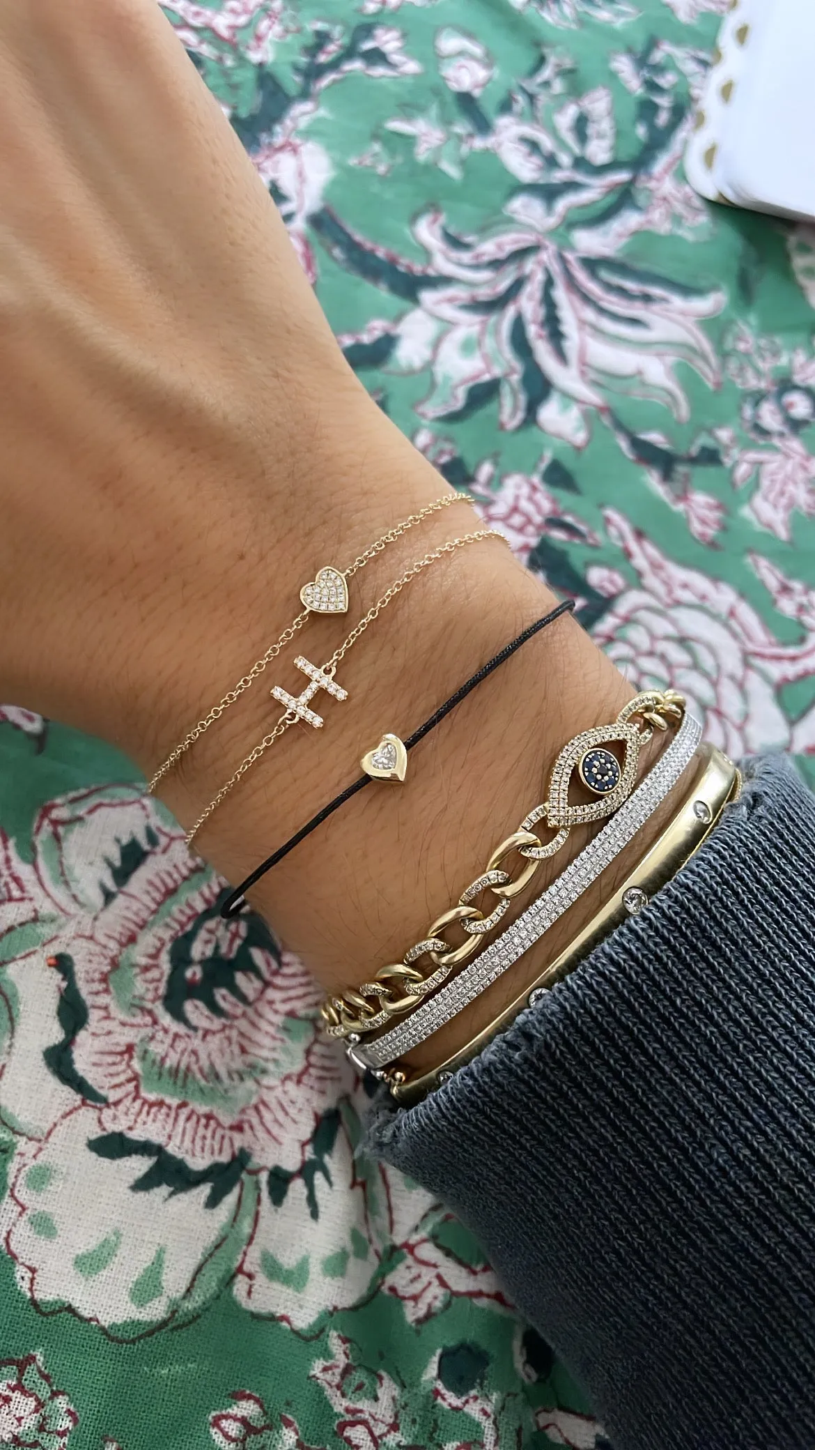 DIAMOND INITIAL BRACELET