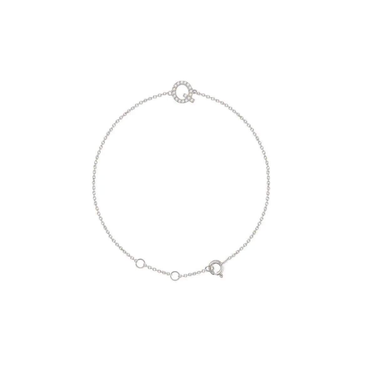 DIAMOND INITIAL BRACELET