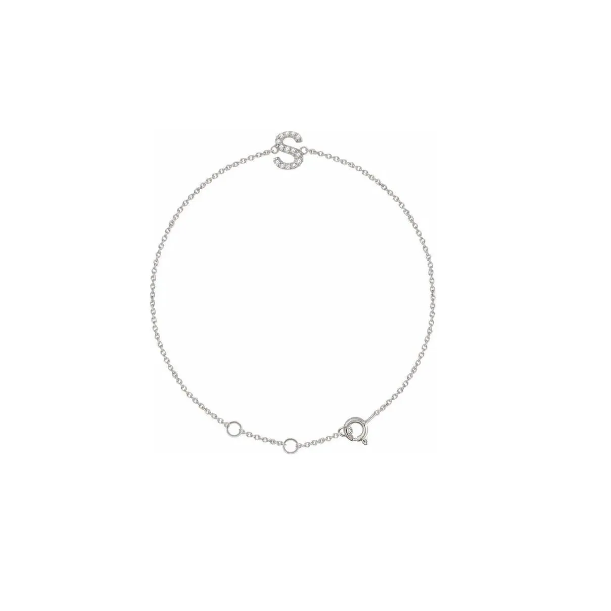 DIAMOND INITIAL BRACELET