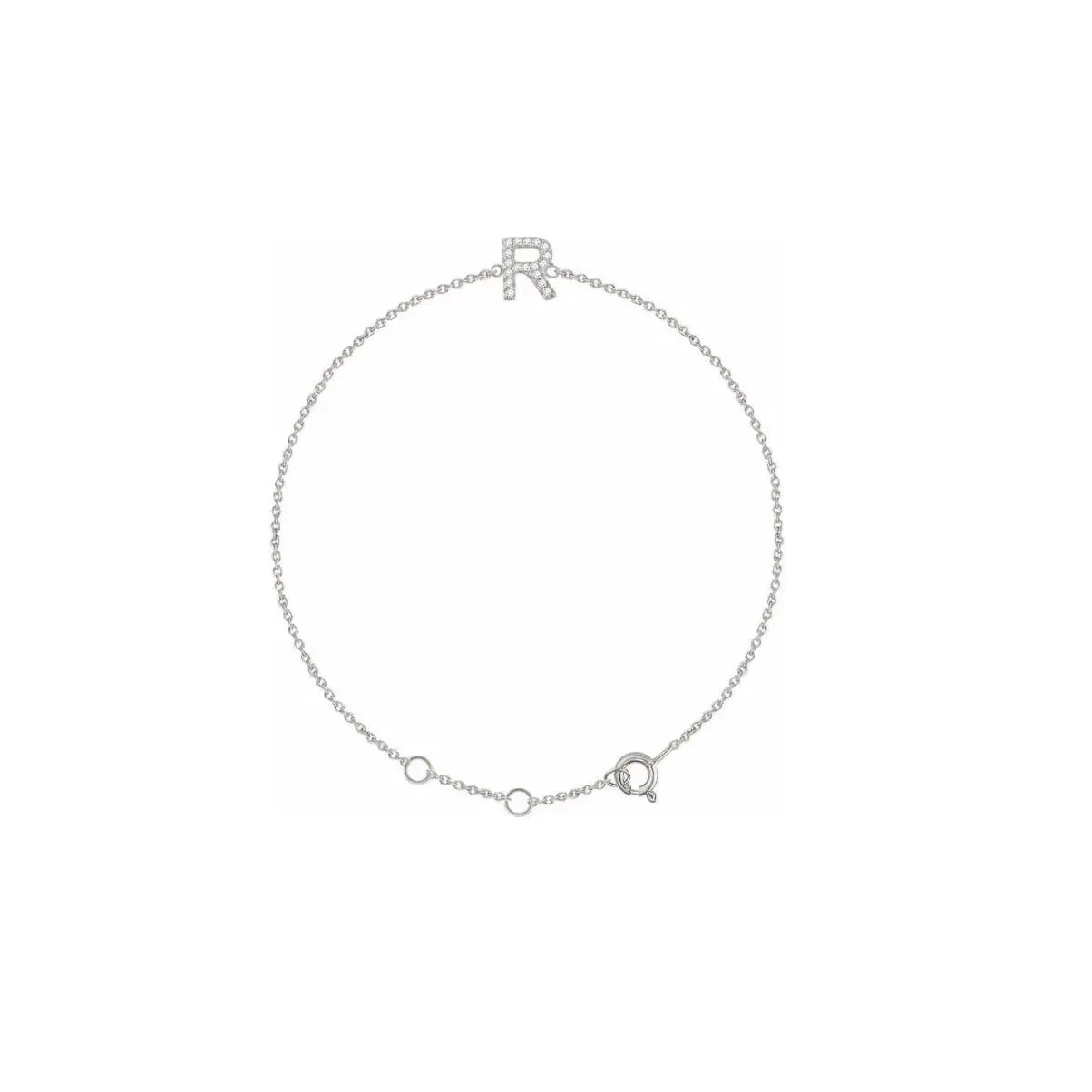 DIAMOND INITIAL BRACELET