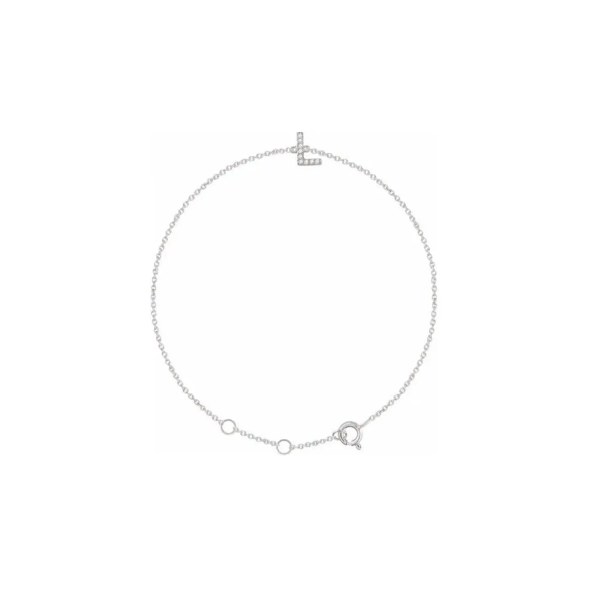DIAMOND INITIAL BRACELET