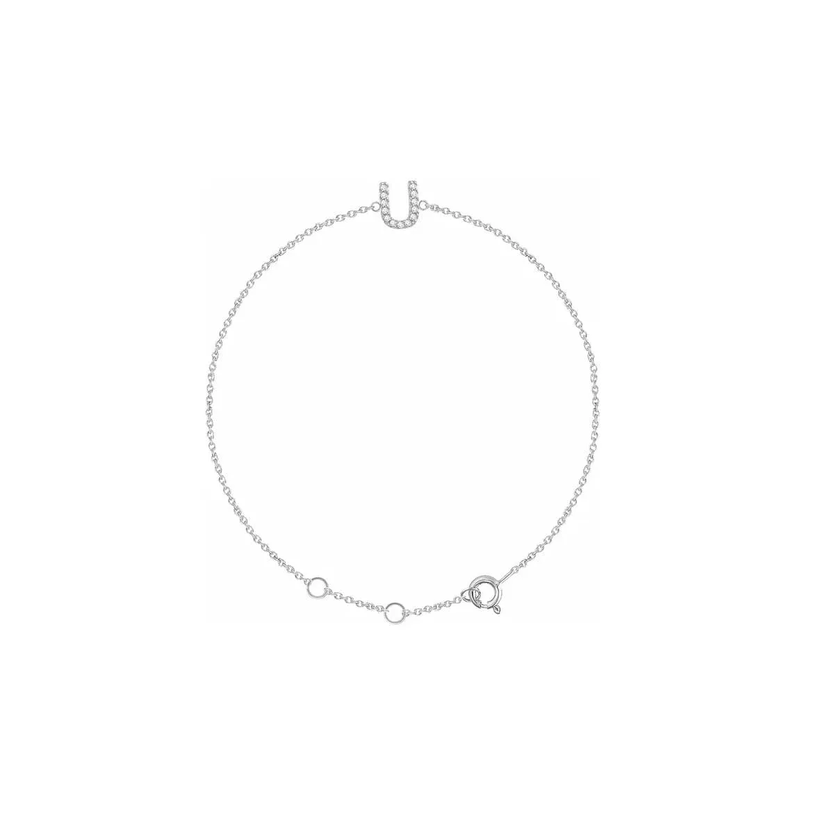 DIAMOND INITIAL BRACELET