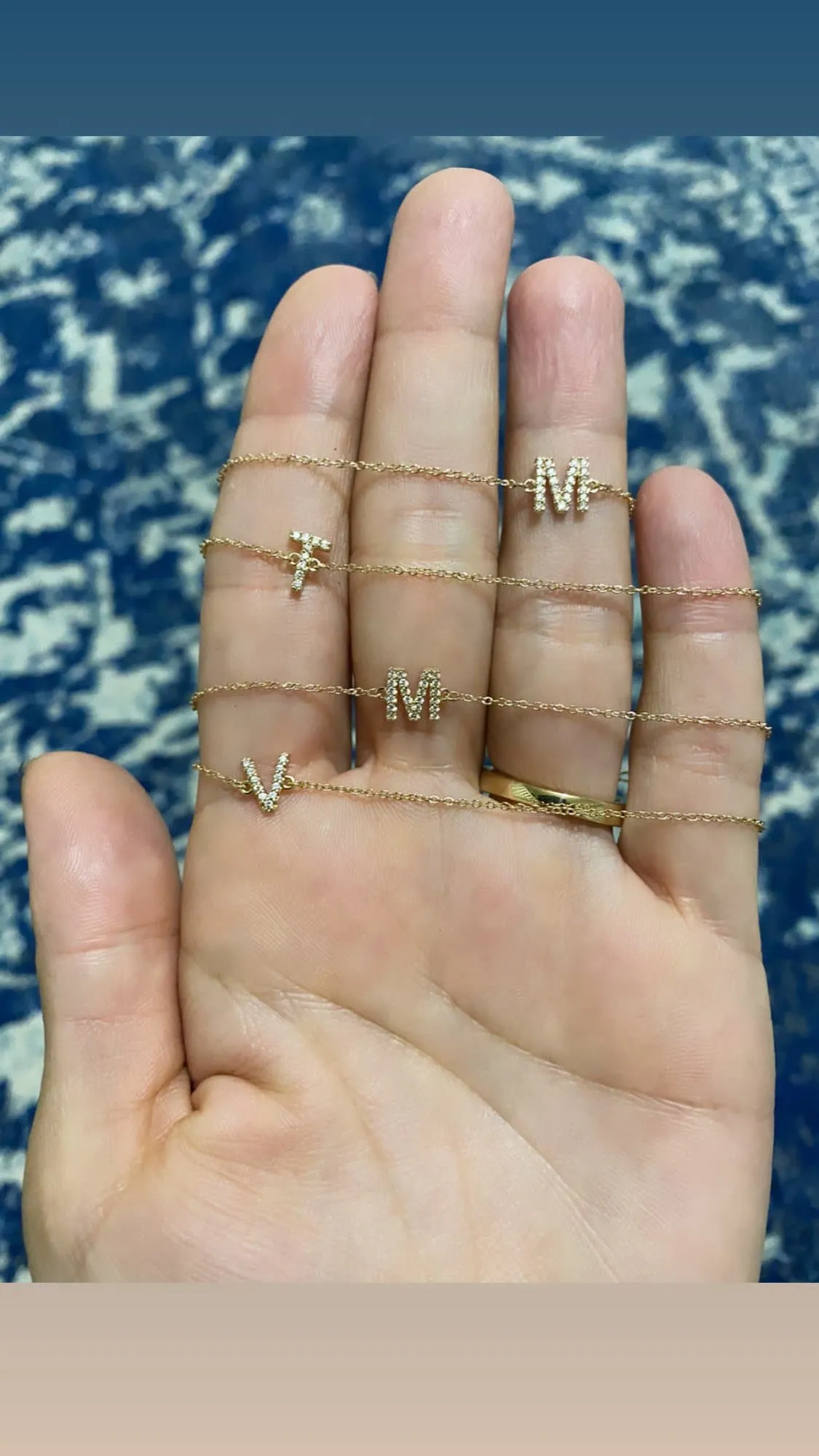 DIAMOND INITIAL BRACELET