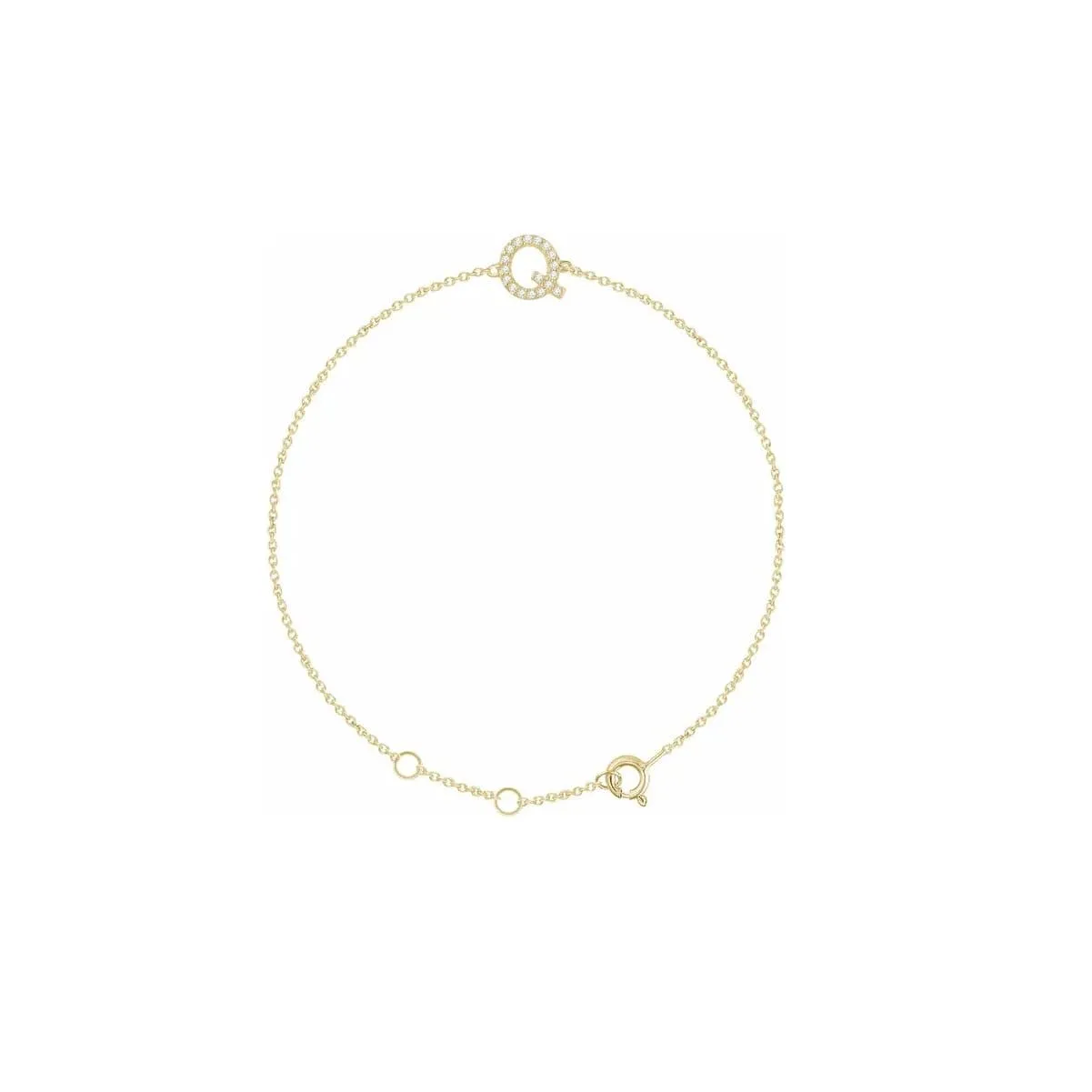 DIAMOND INITIAL BRACELET