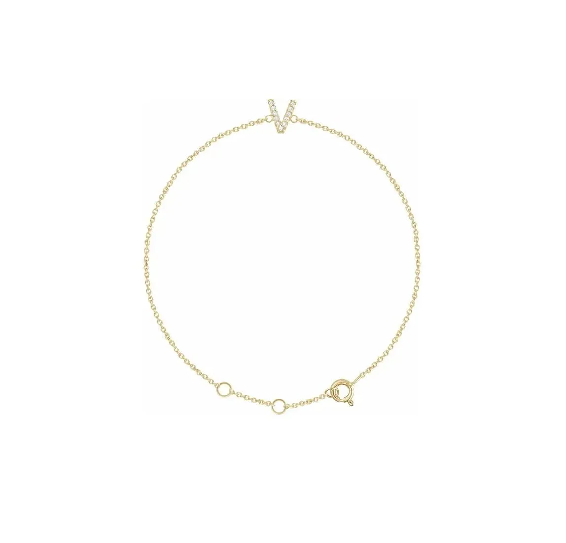 DIAMOND INITIAL BRACELET