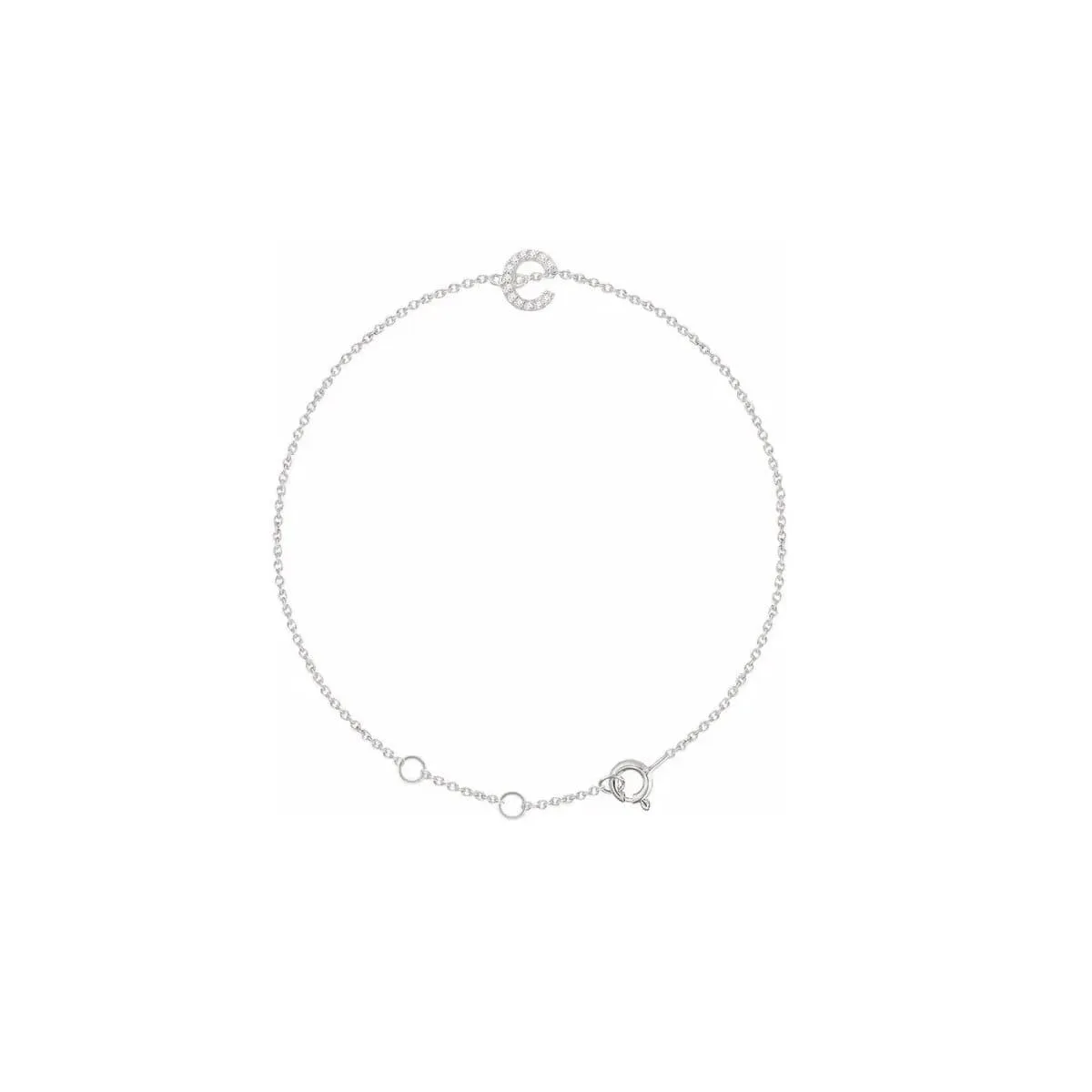 DIAMOND INITIAL BRACELET