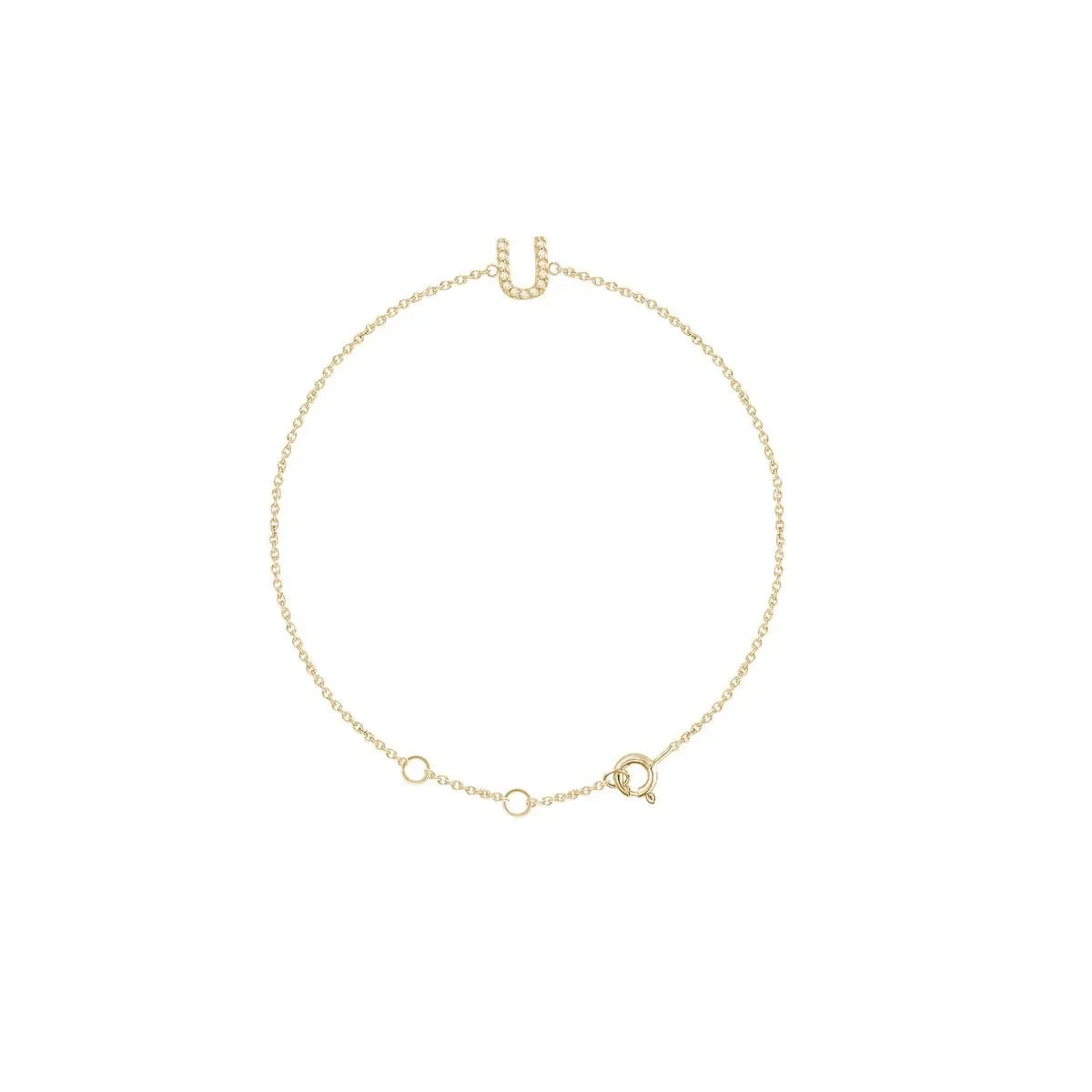 DIAMOND INITIAL BRACELET