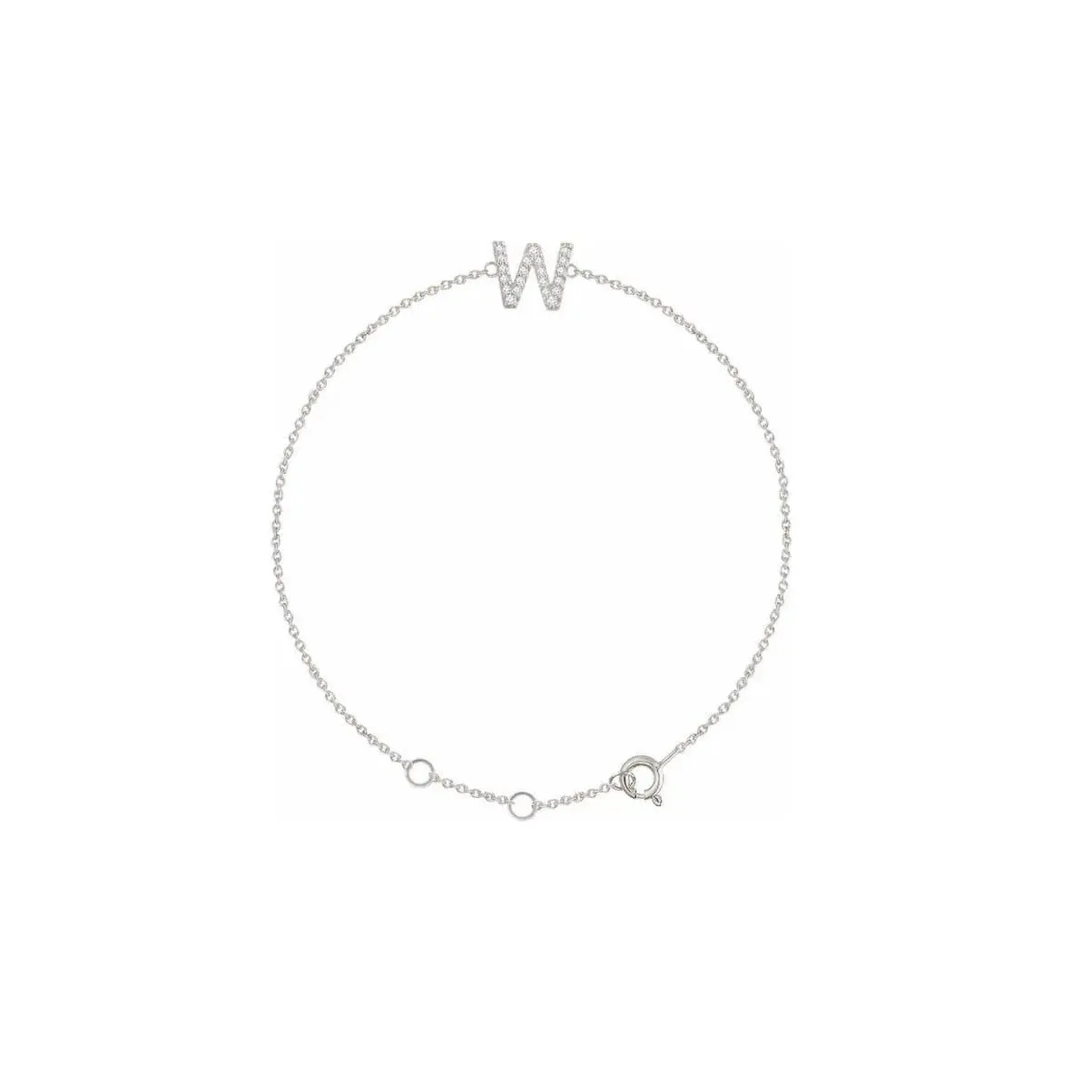 DIAMOND INITIAL BRACELET