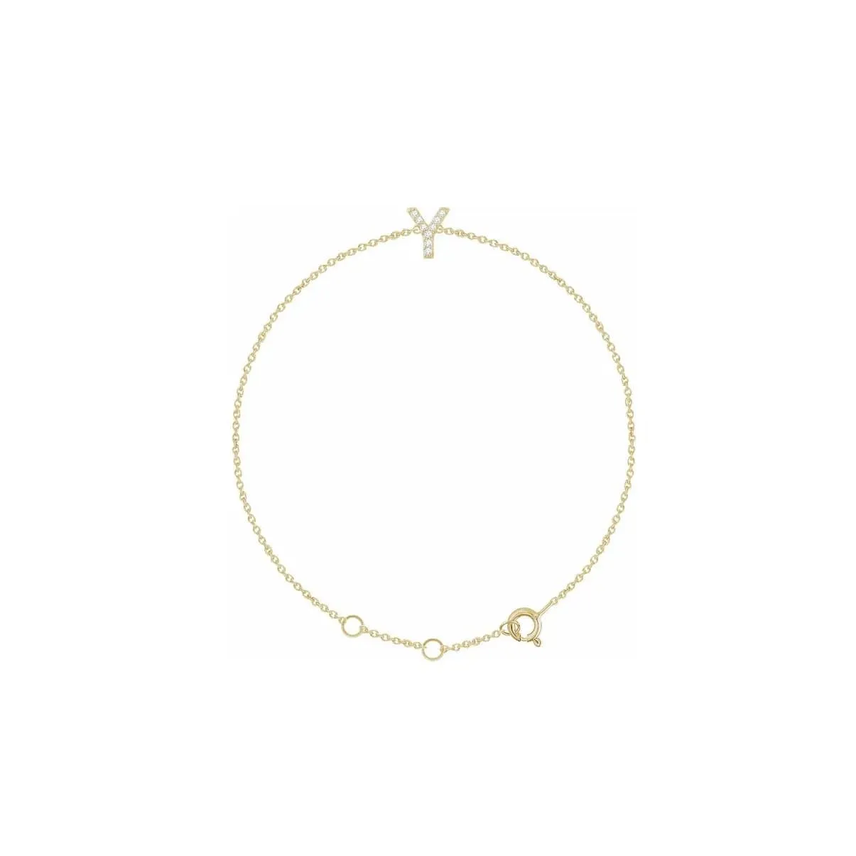 DIAMOND INITIAL BRACELET