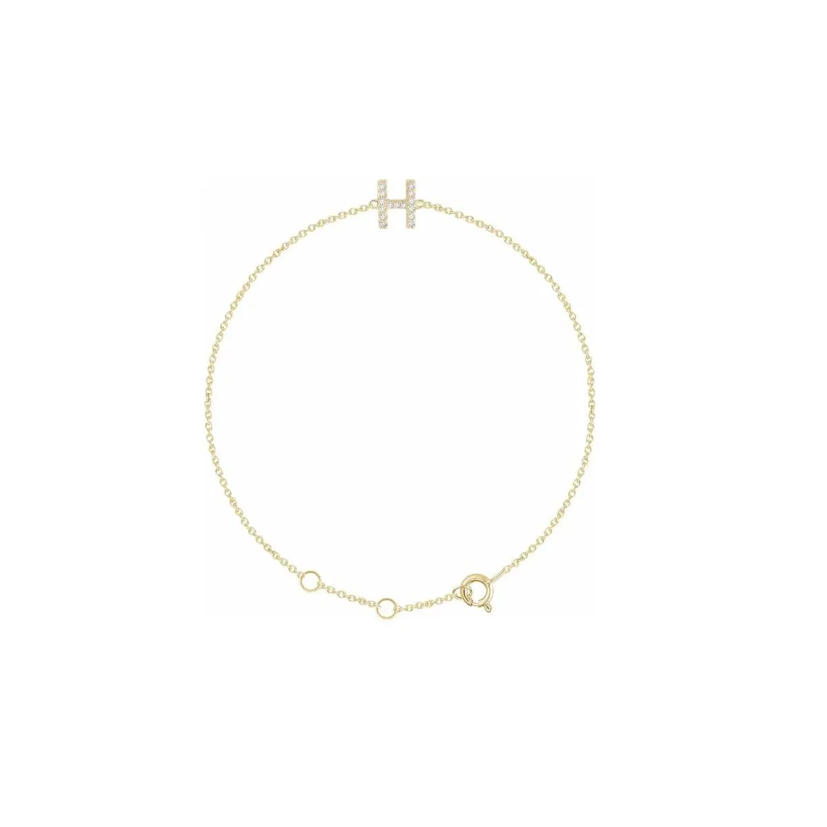 DIAMOND INITIAL BRACELET